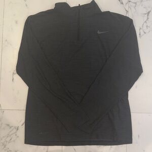 Nike Dark Gray Dry Fit Quarter-Zip Top